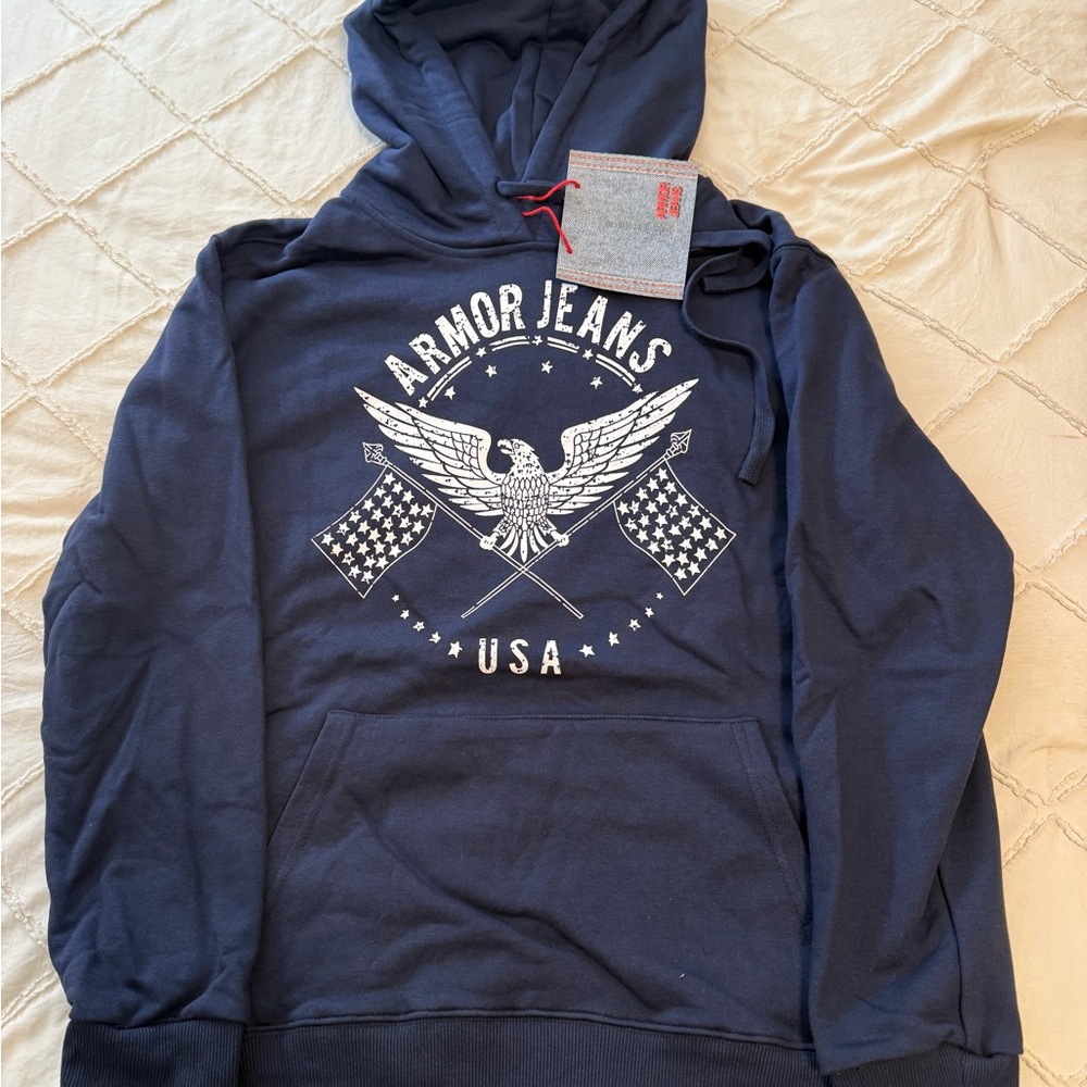 Armor Jeans | Urban Streetwear Logo Hoodie | Size large | NWT